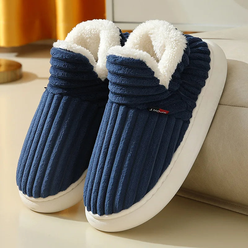 Alpine Plush Ribbed Slippers
