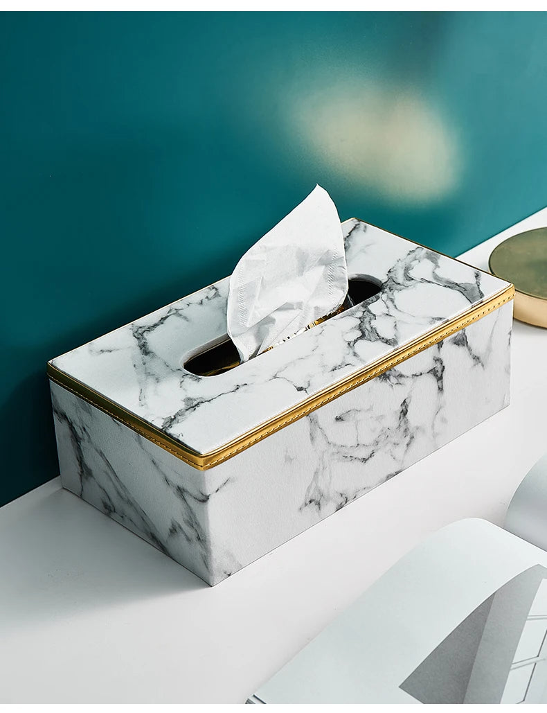 Aurora Marble Tissue Dispenser