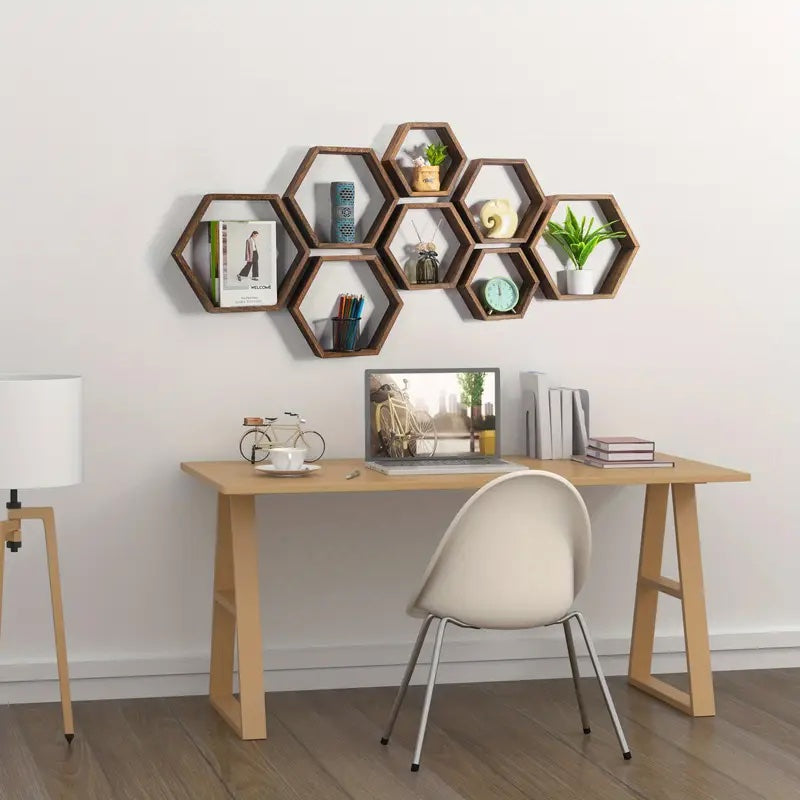 Honeycomb Hexagon Wall Shelves