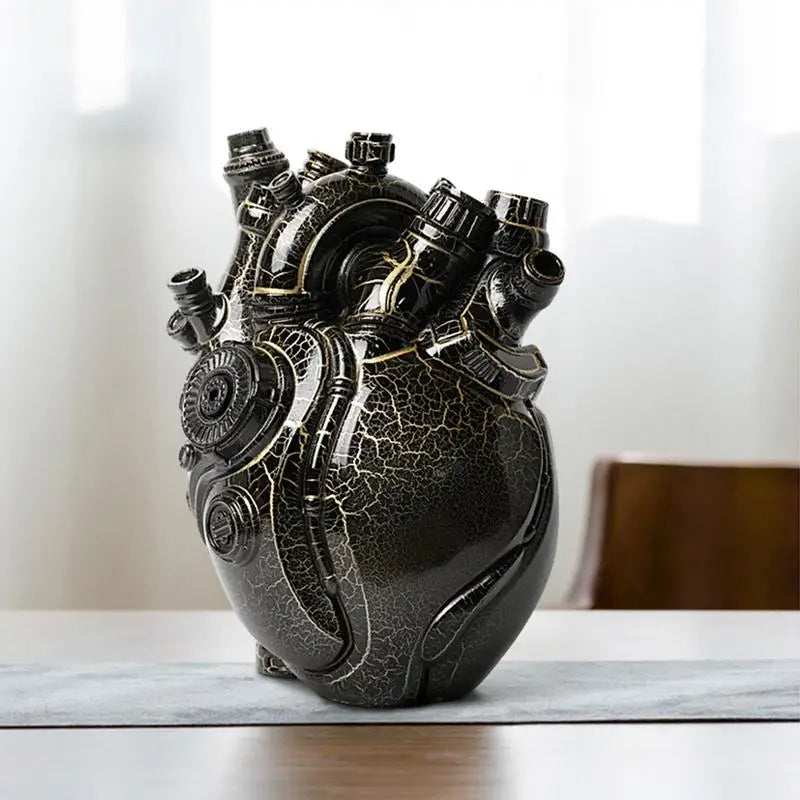 Steampunk Heart Vase