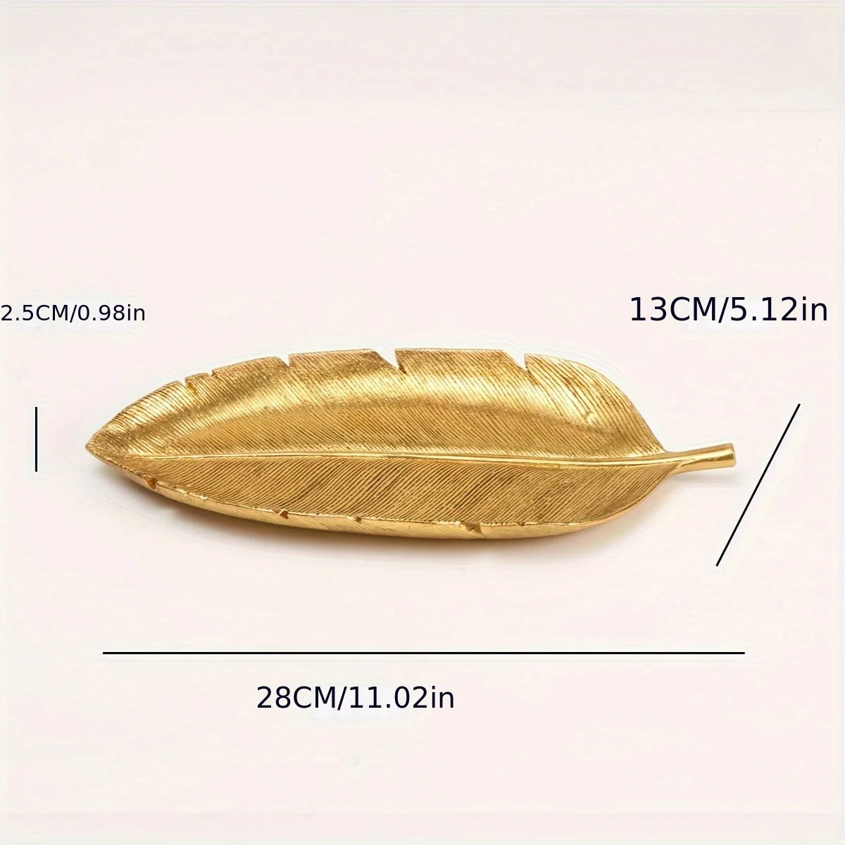 Gilded Leaf Trinket Tray
