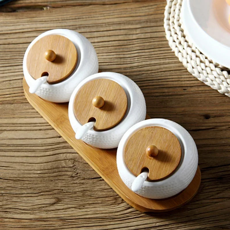 Elegant Ceramics Seasoning Jar Set
