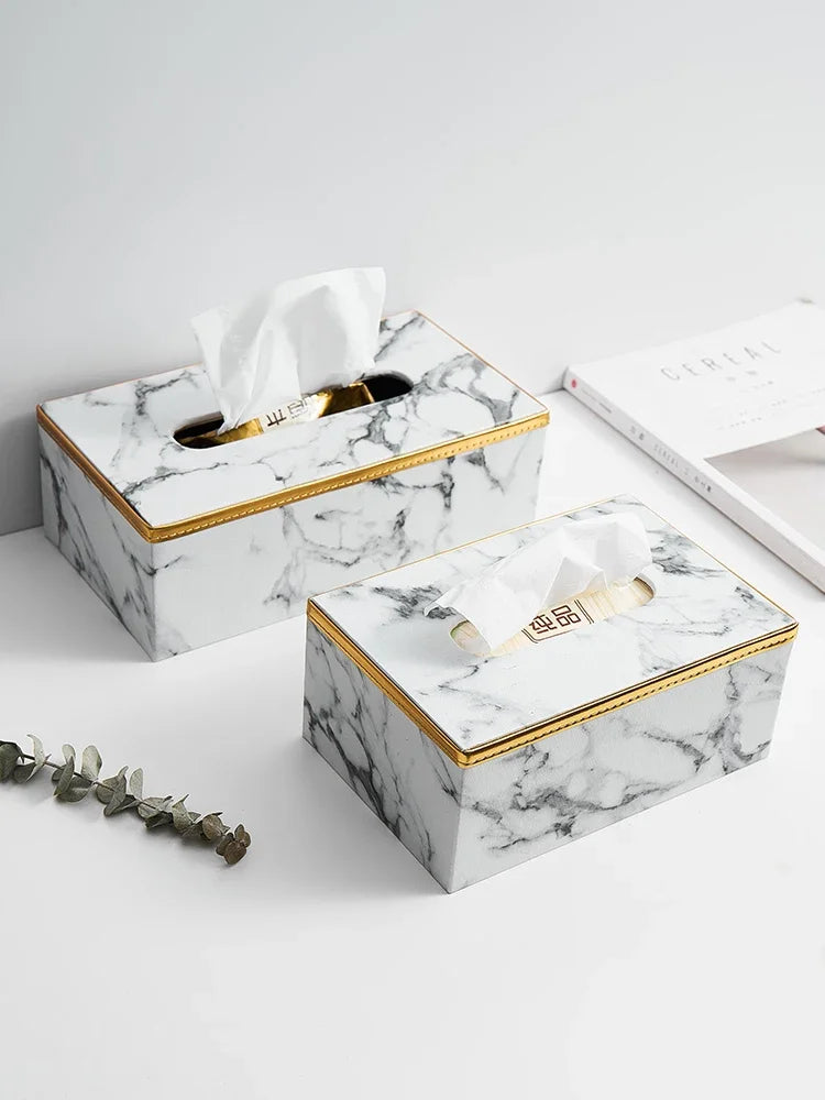 Aurora Marble Tissue Dispenser