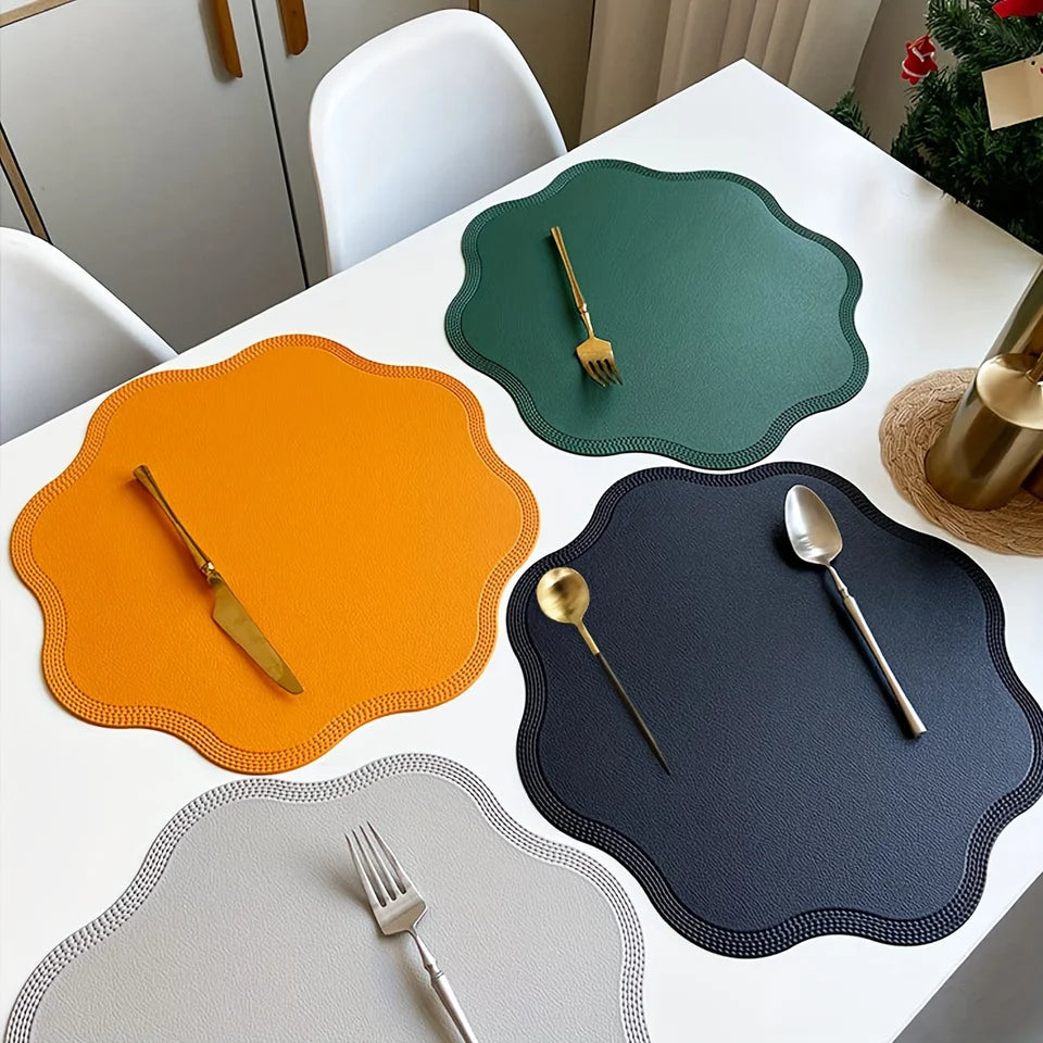 Solara Vegan Leather Placemat Set