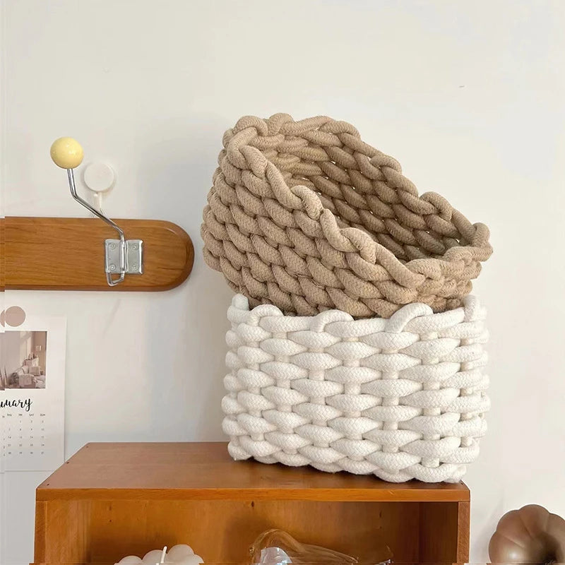 Chunky Knit Storage Basket