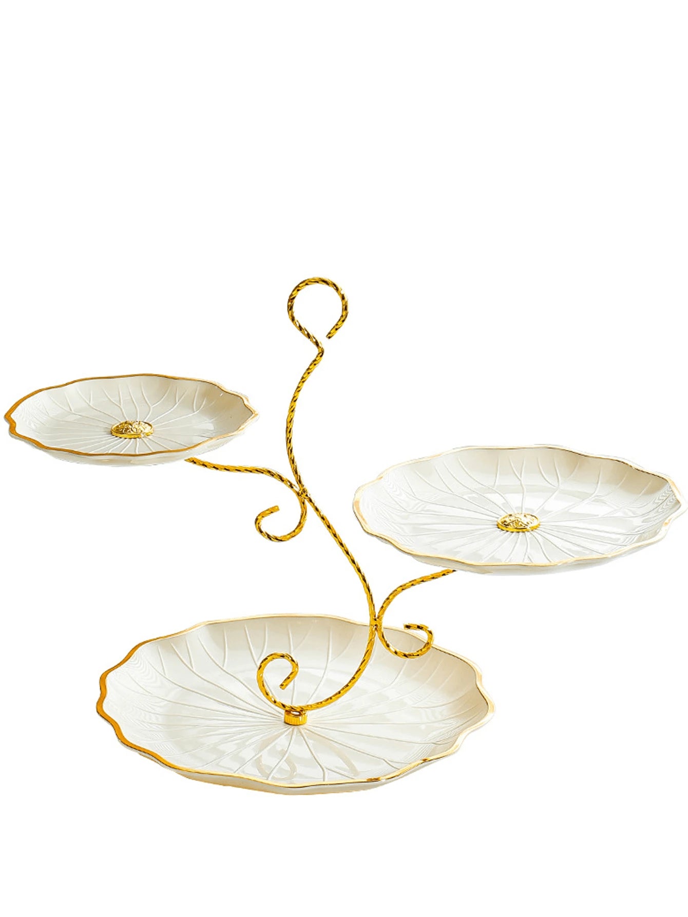 Elegant Triple-Tier Dessert Stand