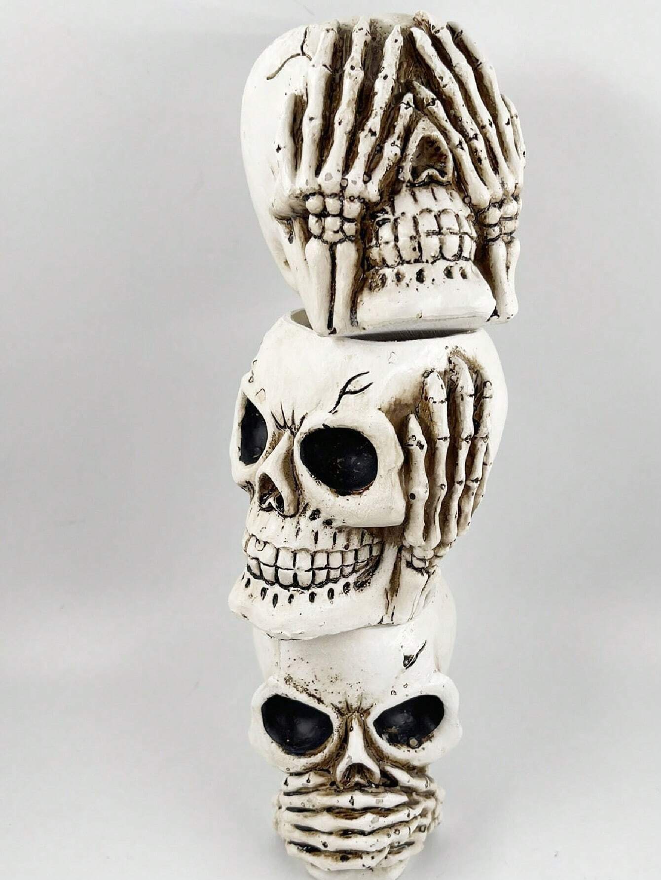 See No Evil Trio Skull Planters