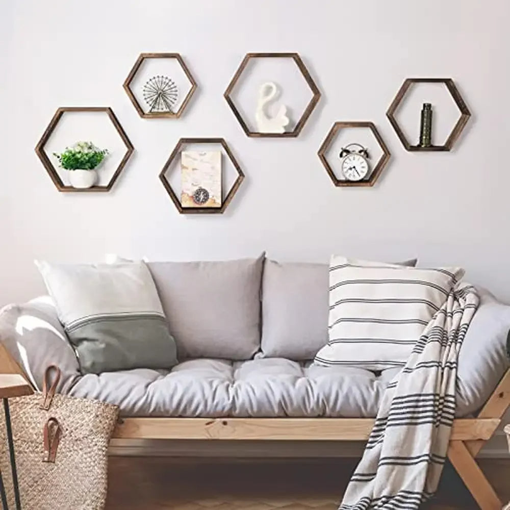 Honeycomb Hexagon Wall Shelves