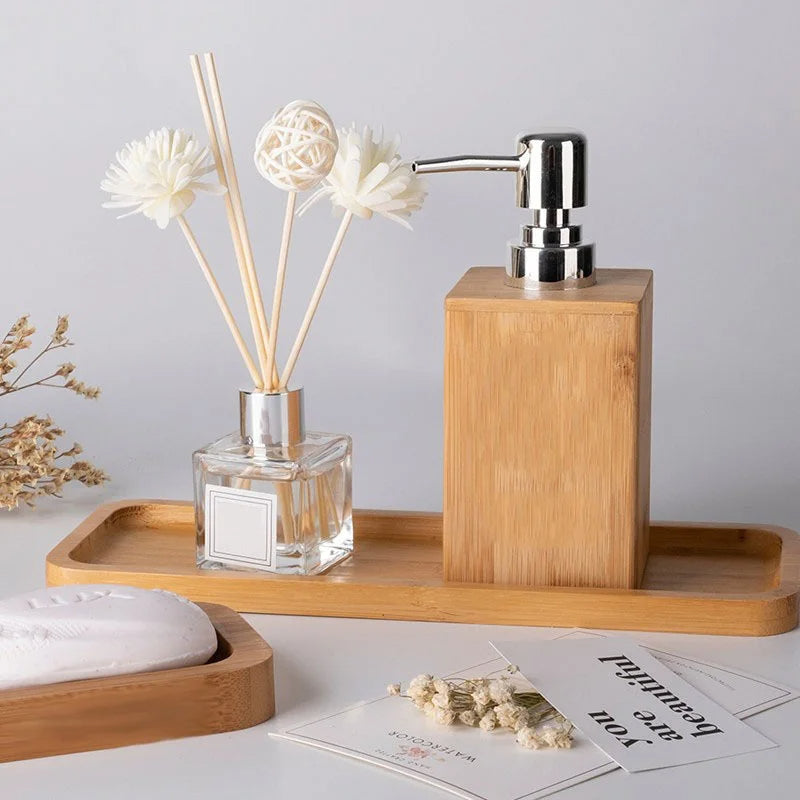 Modern Minimalist Bamboo Dispenser