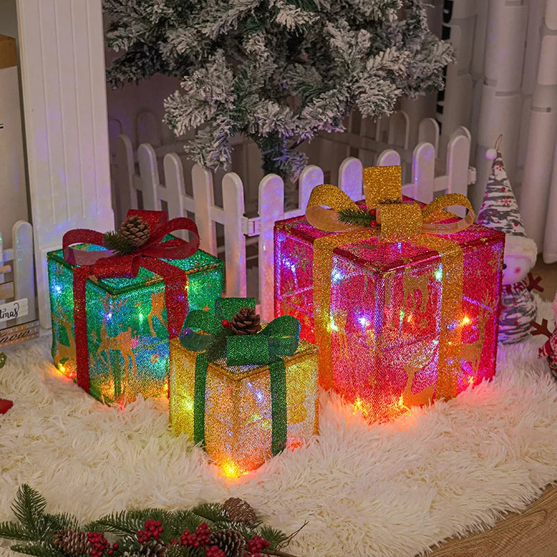 Starlight LED Gift Box Decor Set