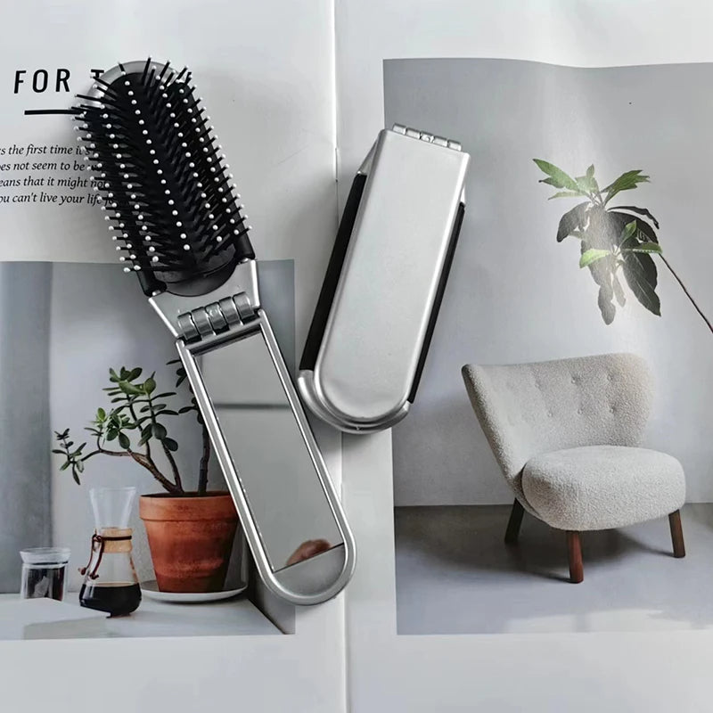 Sleek'n'Slay Folding Mirror Brush