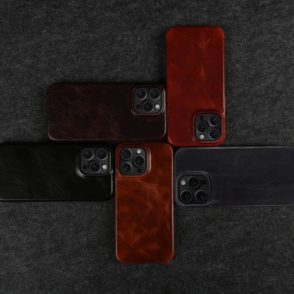 Signature Leather iPhone Shell Case