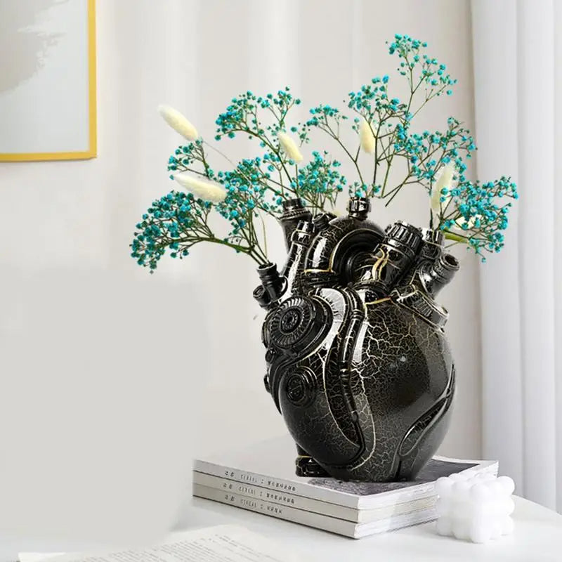 Steampunk Heart Vase