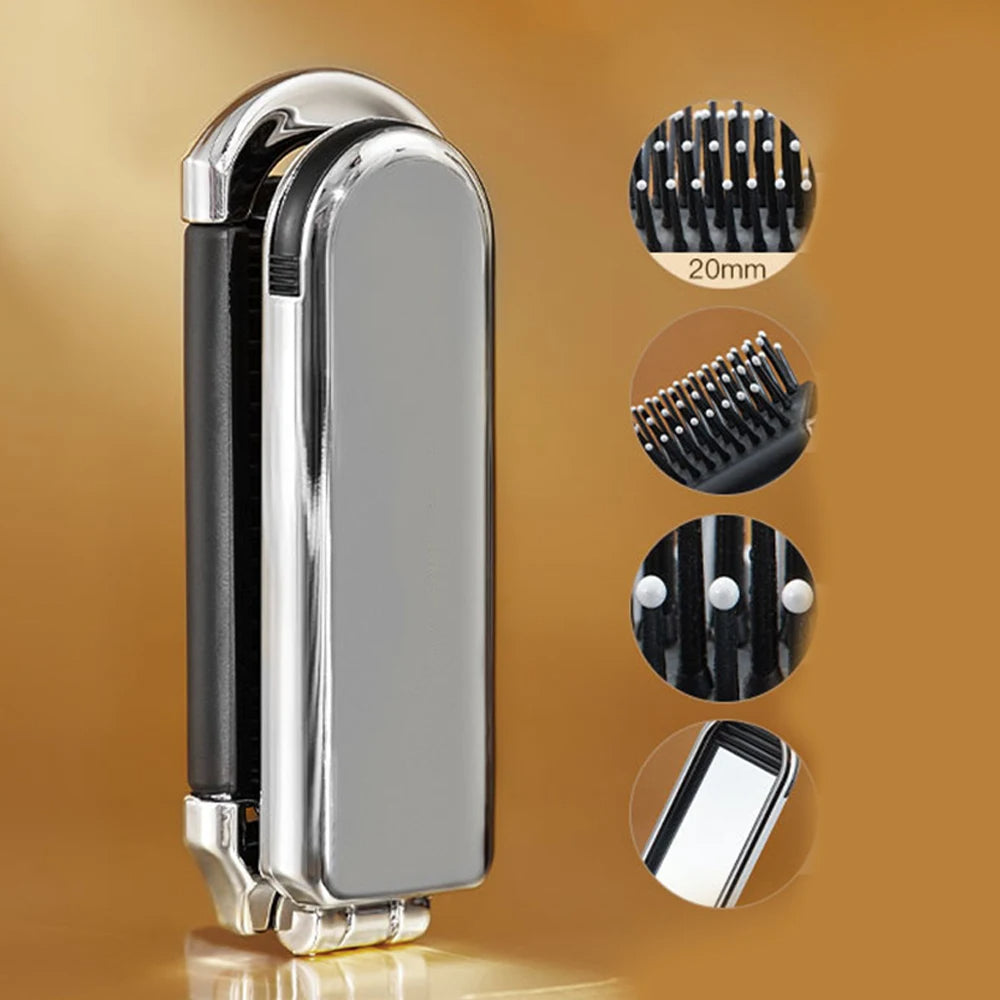 Sleek'n'Slay Folding Mirror Brush