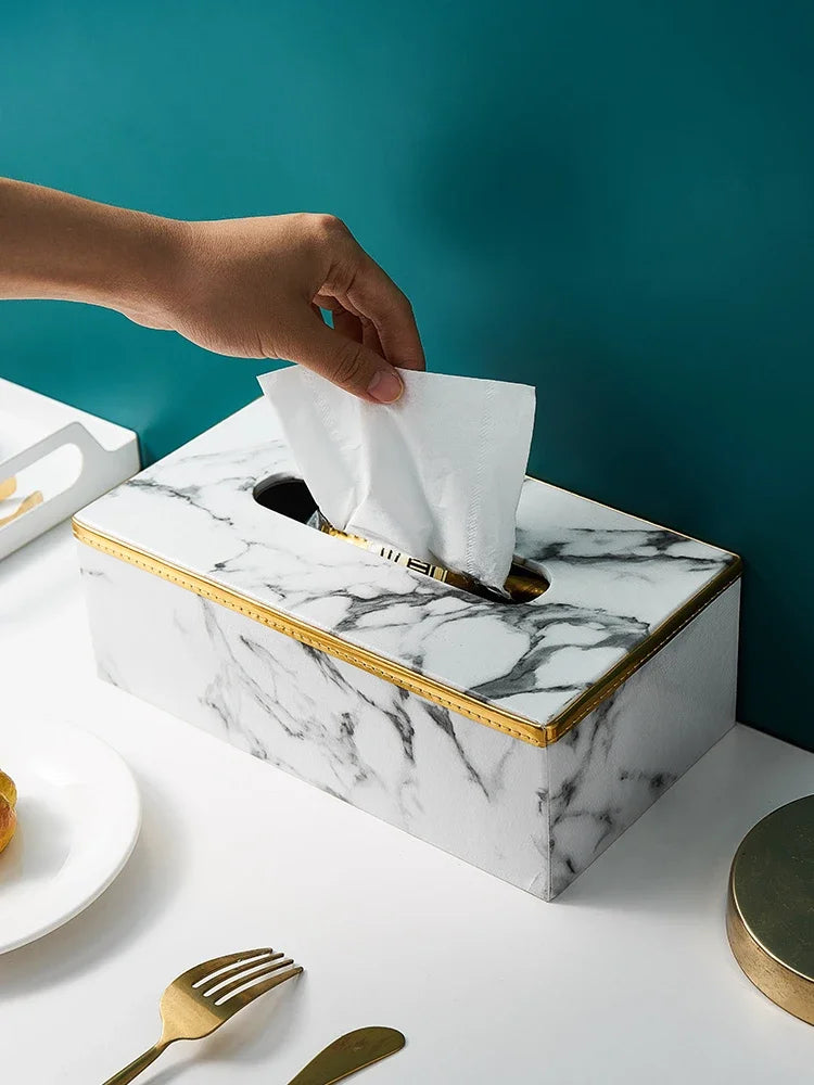 Aurora Marble Tissue Dispenser
