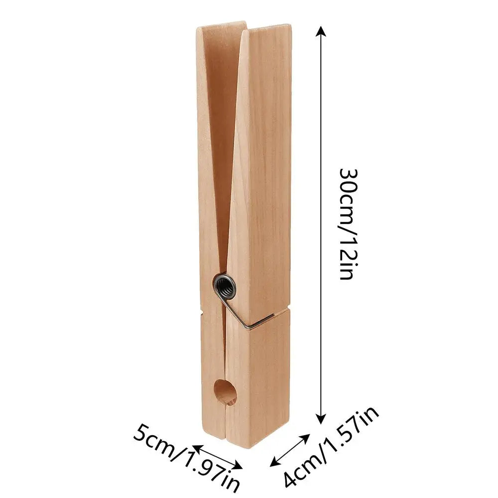 Grande Oak Clothespin Bath Hangers