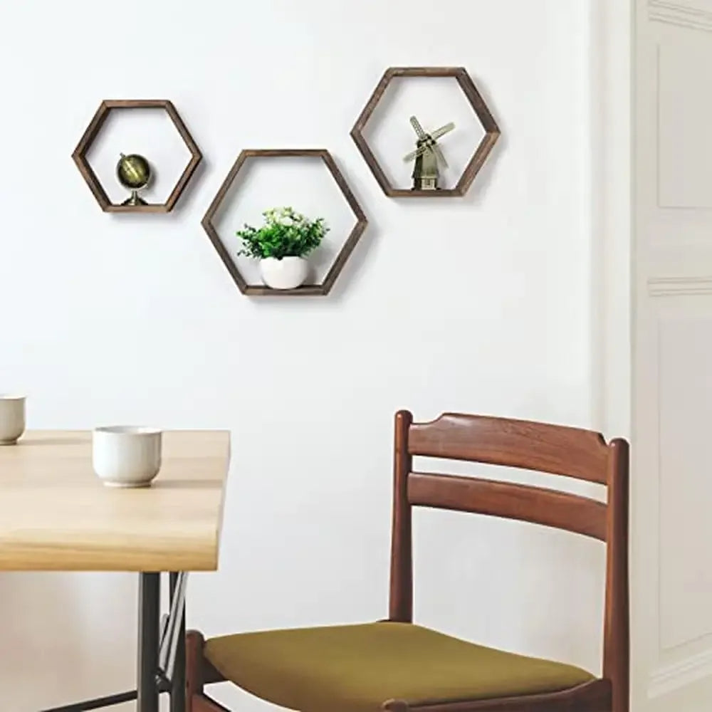 Honeycomb Hexagon Wall Shelves