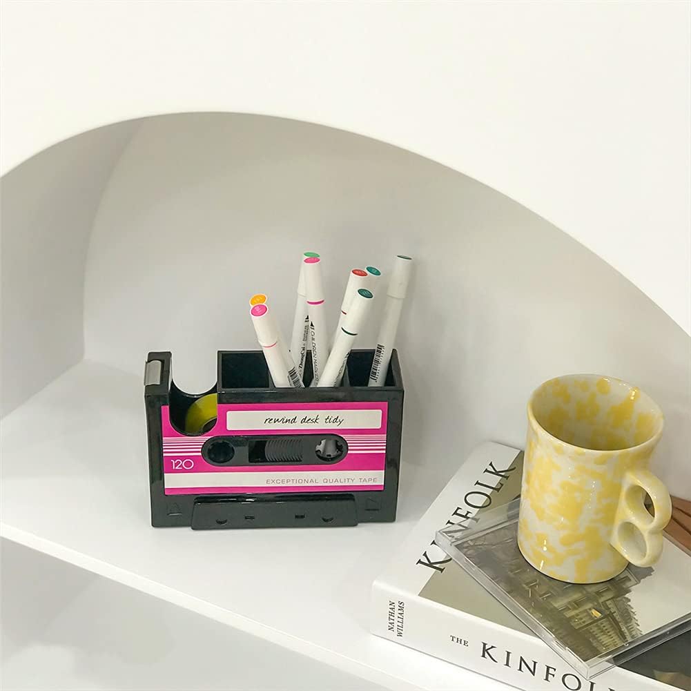 Retro Cassette Tape Pen Holder