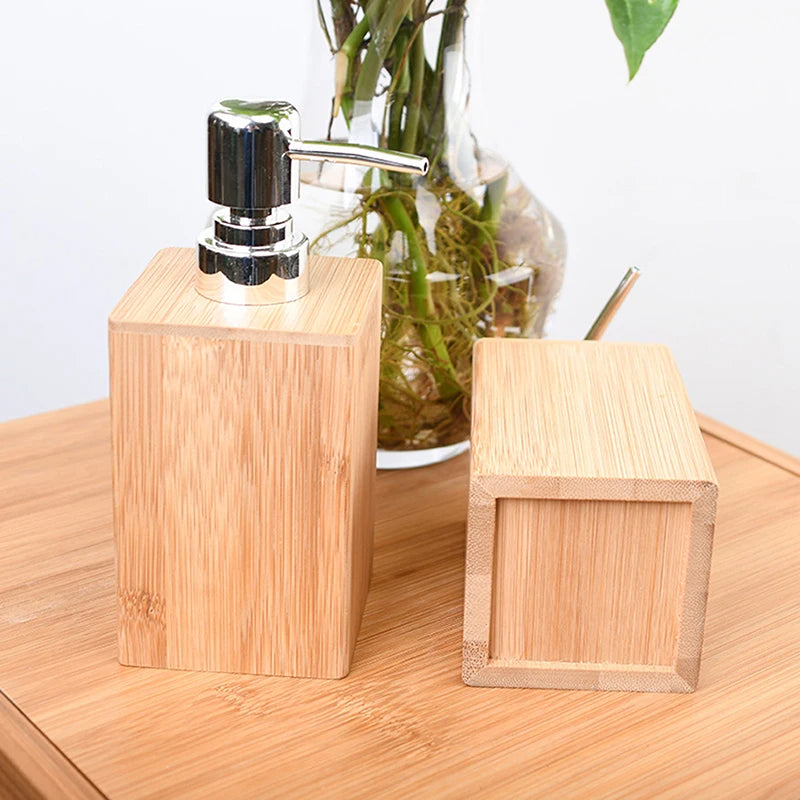 Modern Minimalist Bamboo Dispenser