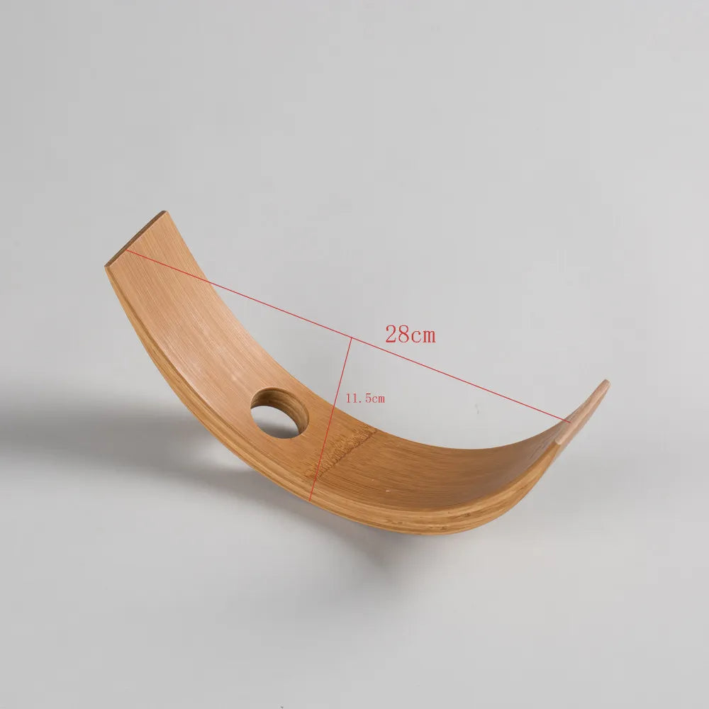 Gravity Balanced Wooden Wine Bottle Stand