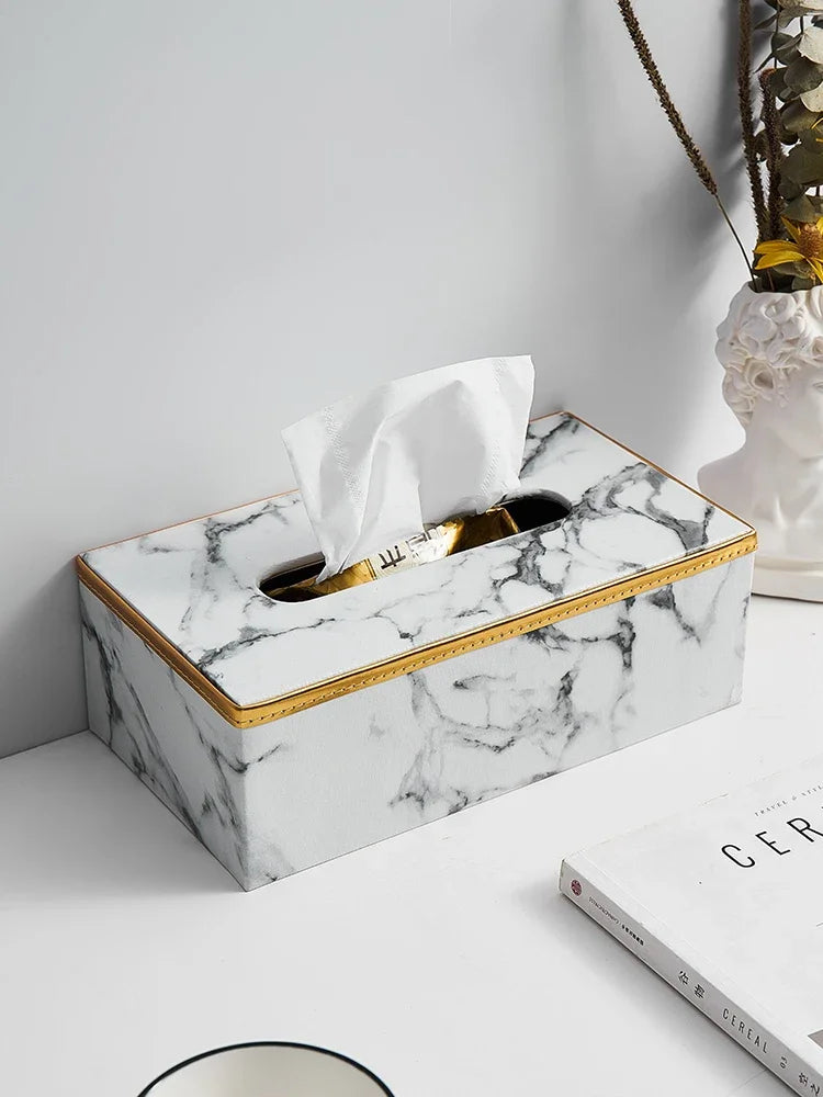 Aurora Marble Tissue Dispenser