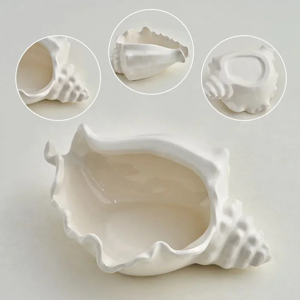 Coastal Charm Conch Trinket Dish