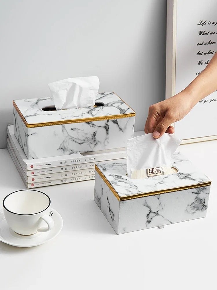 Aurora Marble Tissue Dispenser