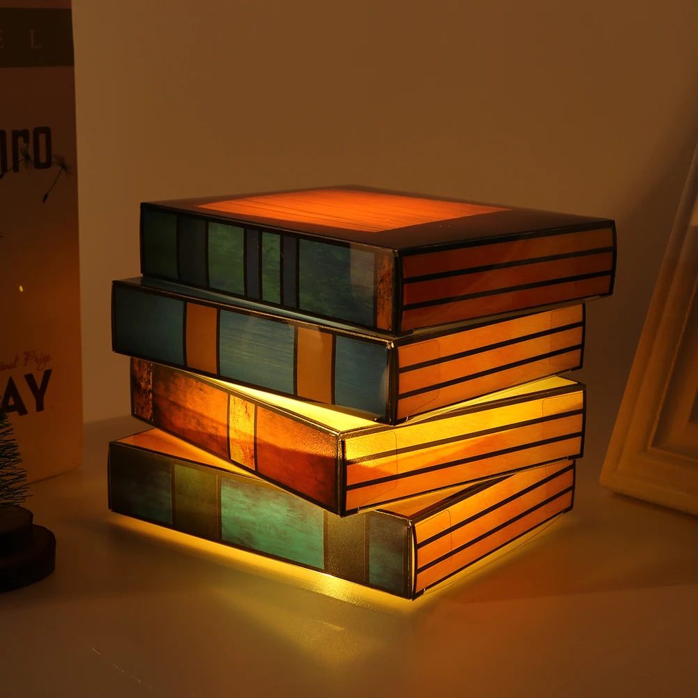 Scholar's Stained Glass Lamp