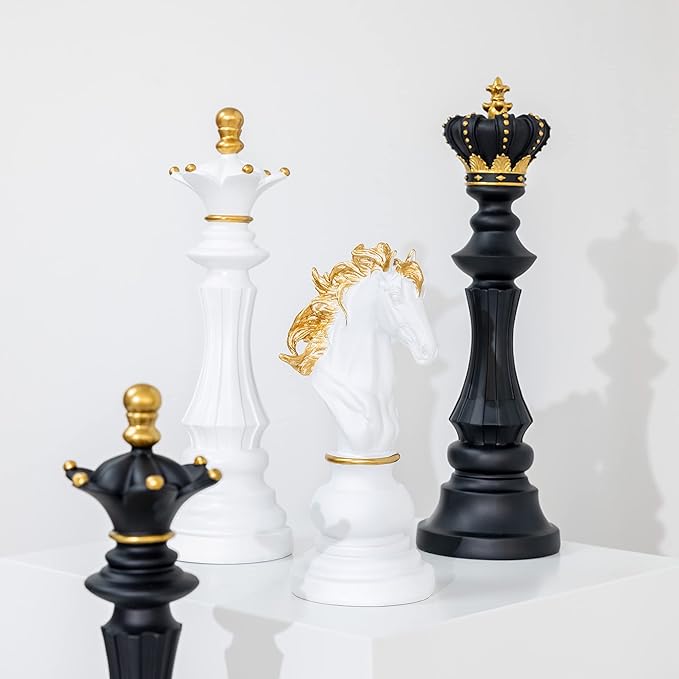 Grandmaster Chess Piece Decor Set