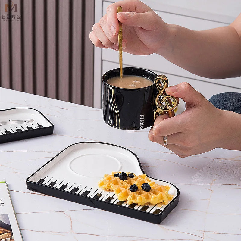 Piano Mug & Tray Ensemble
