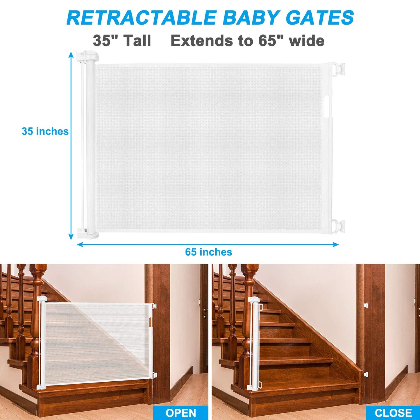 Enlite FlexiGaurd Retractable Baby Gate