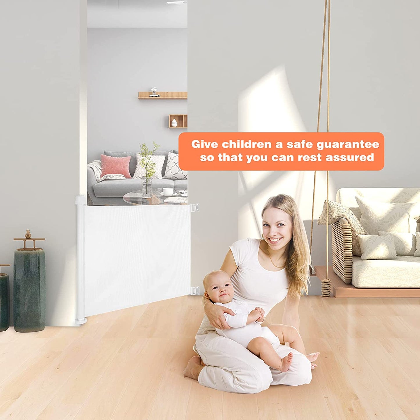Enlite FlexiGaurd Retractable Baby Gate