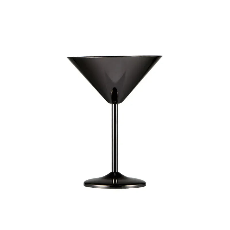Luxe Stainless Steel Martini Glasses