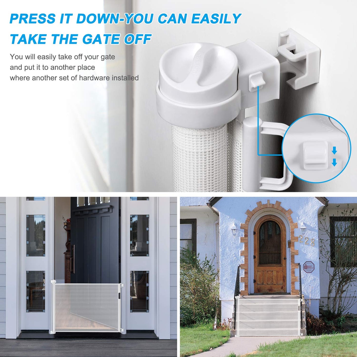 Enlite FlexiGaurd Retractable Baby Gate