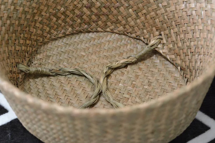 Nature's Nest Hand-Woven Wicker Flowerpot Holder