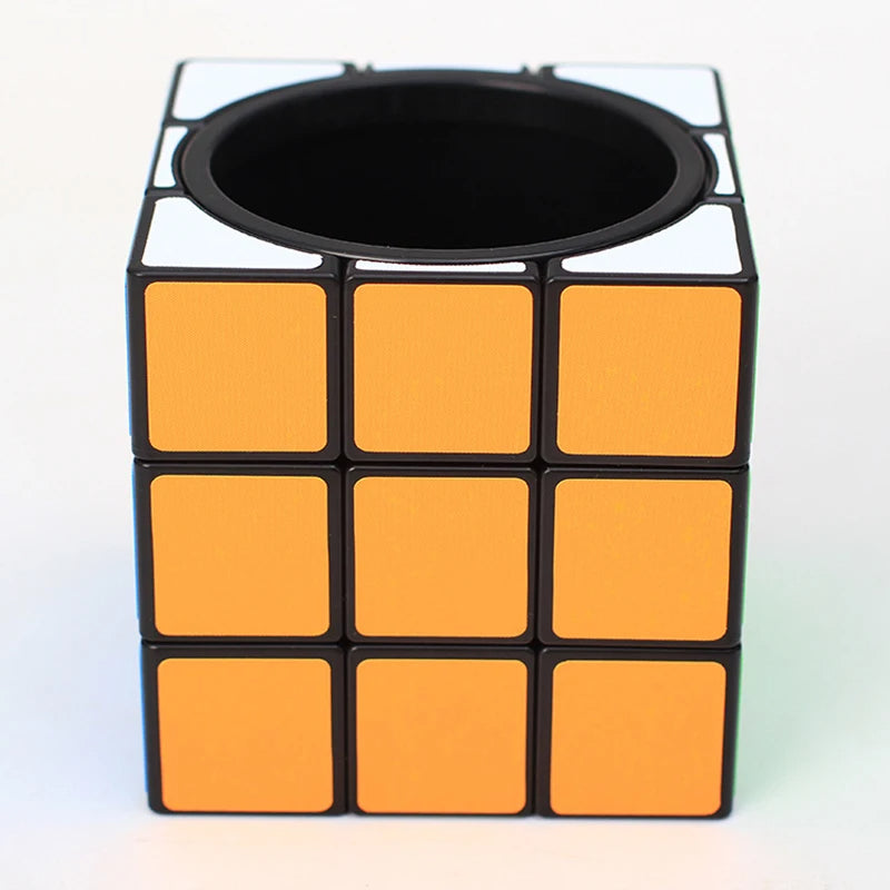 Rotating Puzzle Cube Desk Organizer