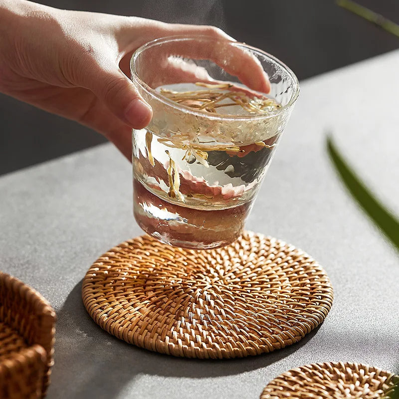 Legacy Rattan Coaster Set