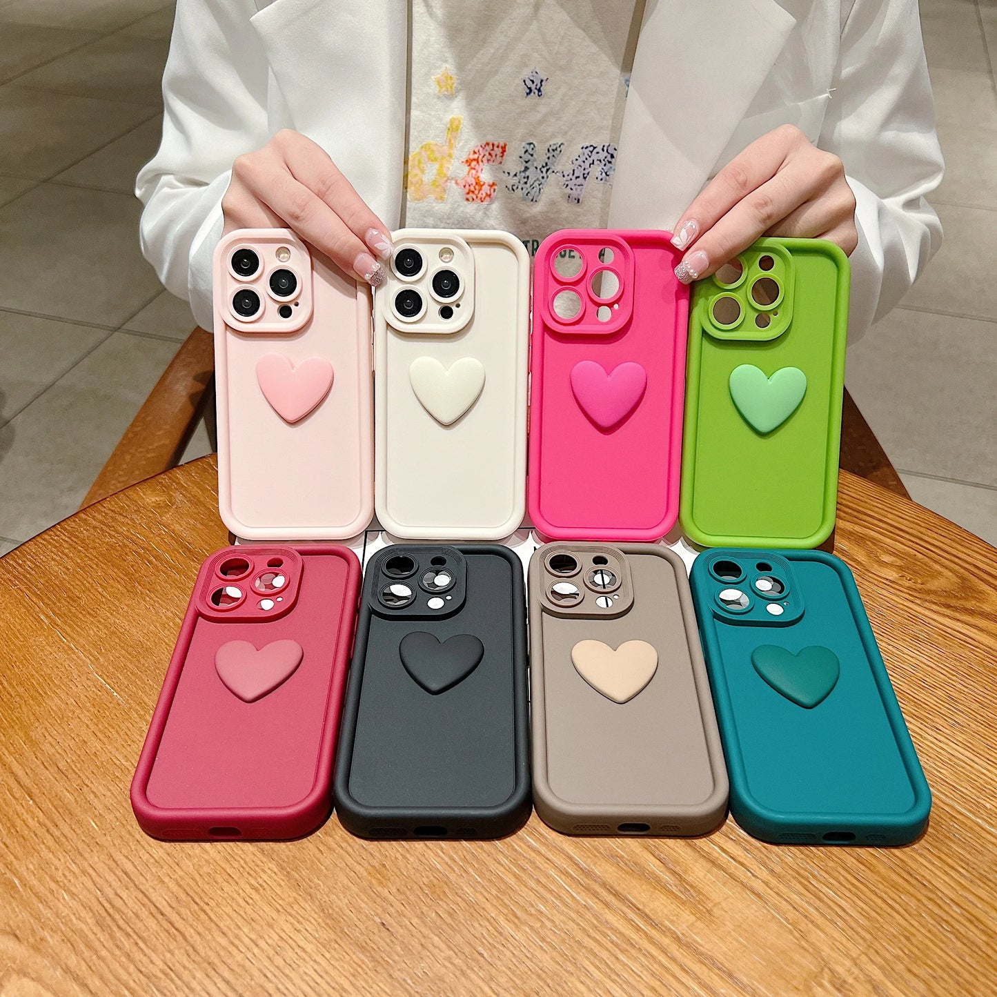 3D iPhone Heart Case