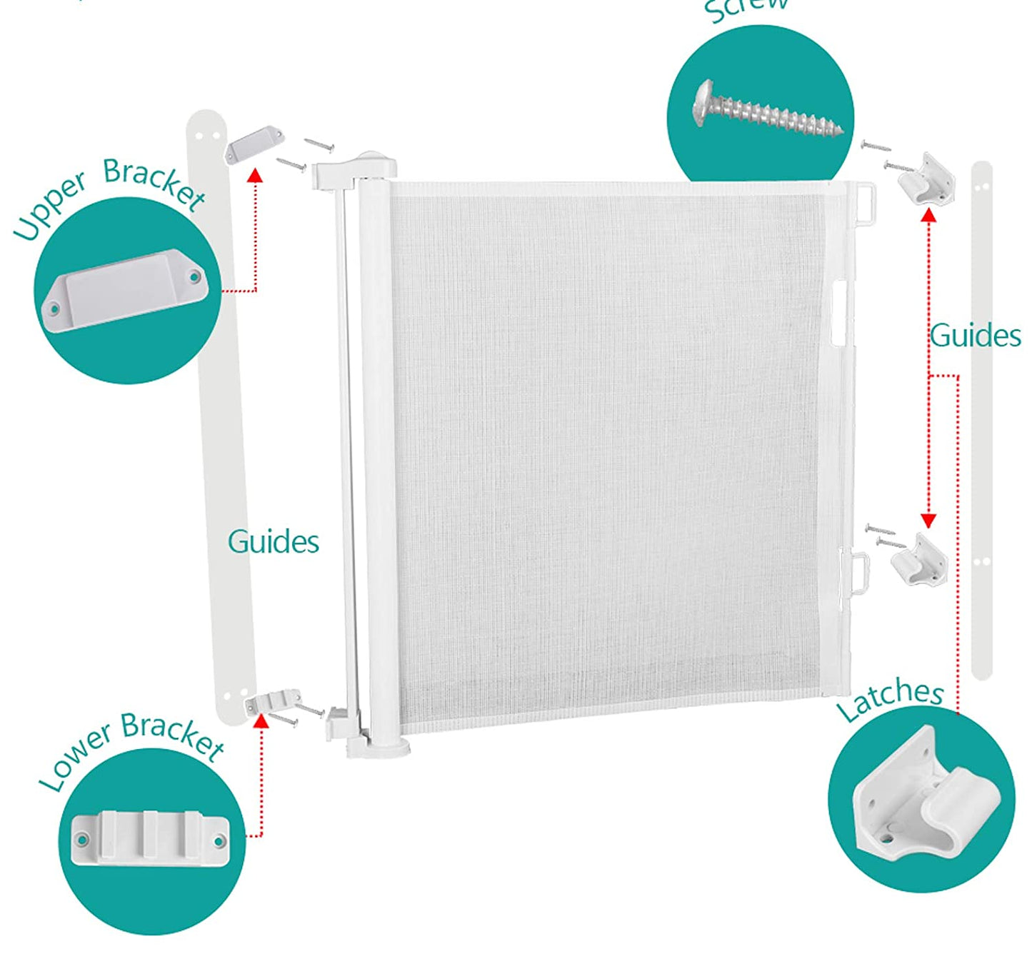 Enlite FlexiGaurd Retractable Baby Gate