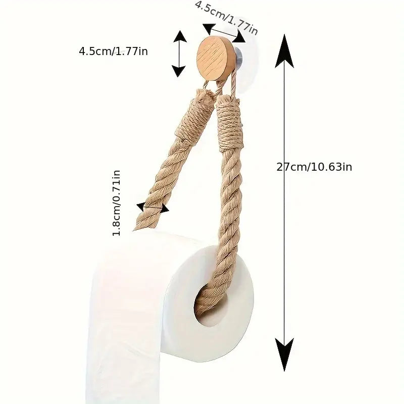 Rustic Rope Toilet Paper Holder