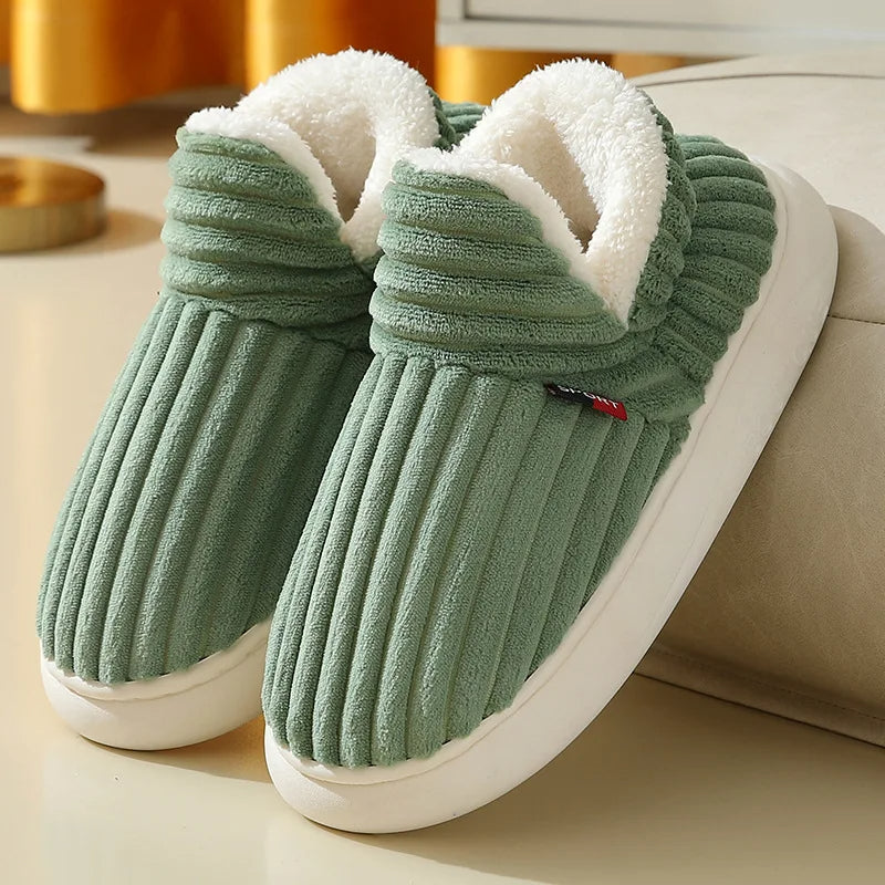 Alpine Plush Ribbed Slippers