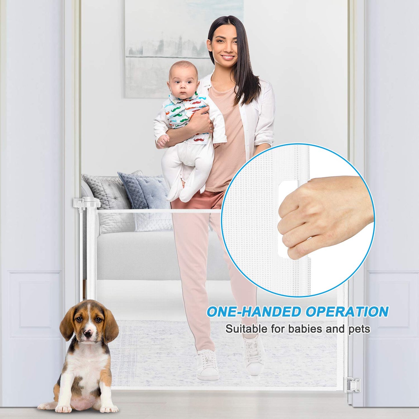 Enlite FlexiGaurd Retractable Baby Gate