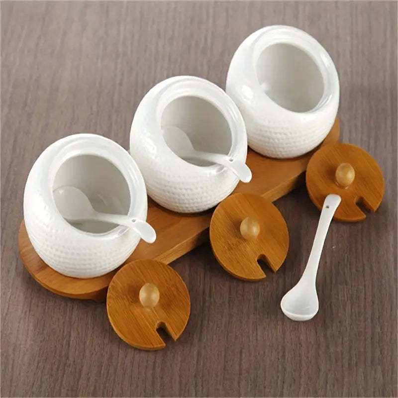 Elegant Ceramics Seasoning Jar Set