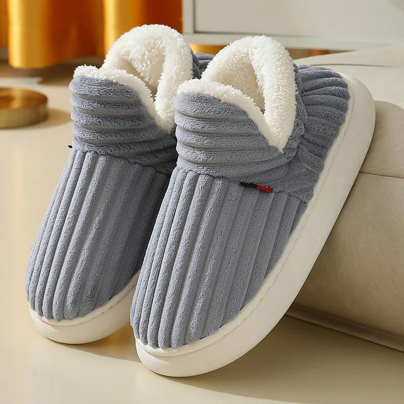 Alpine Plush Ribbed Slippers