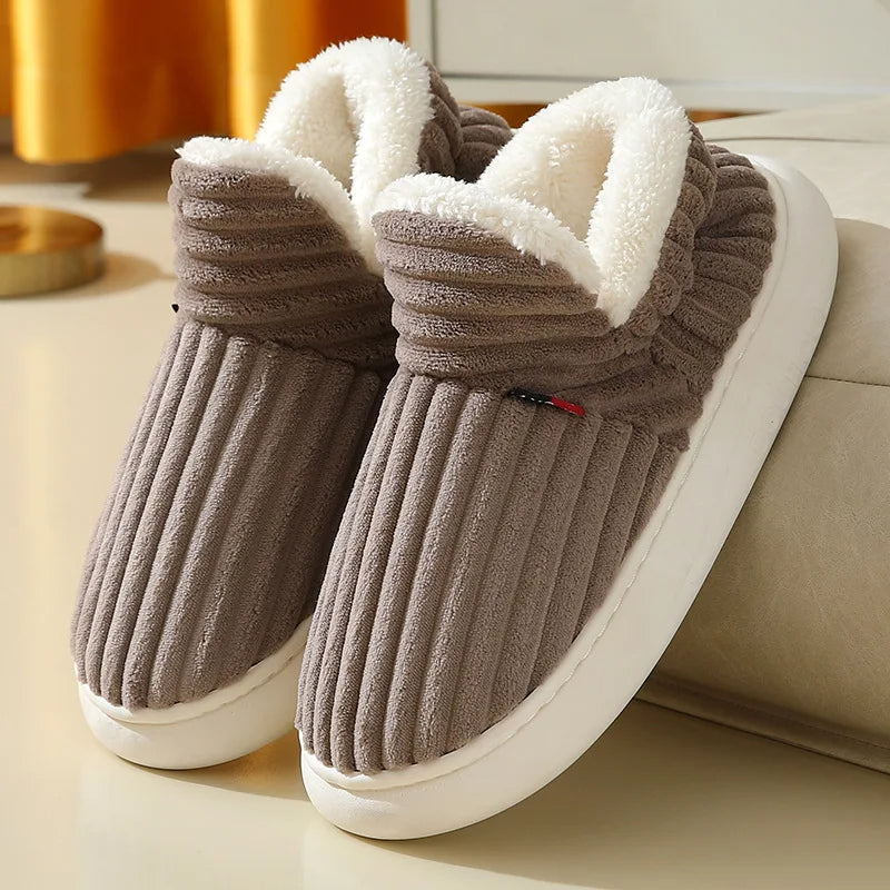 Alpine Plush Ribbed Slippers
