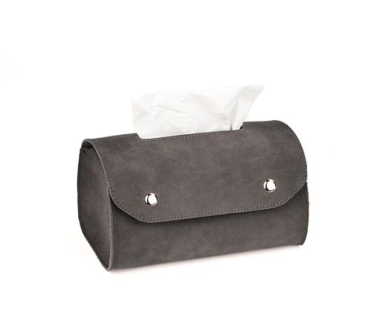 Retro Leather Tissue Box