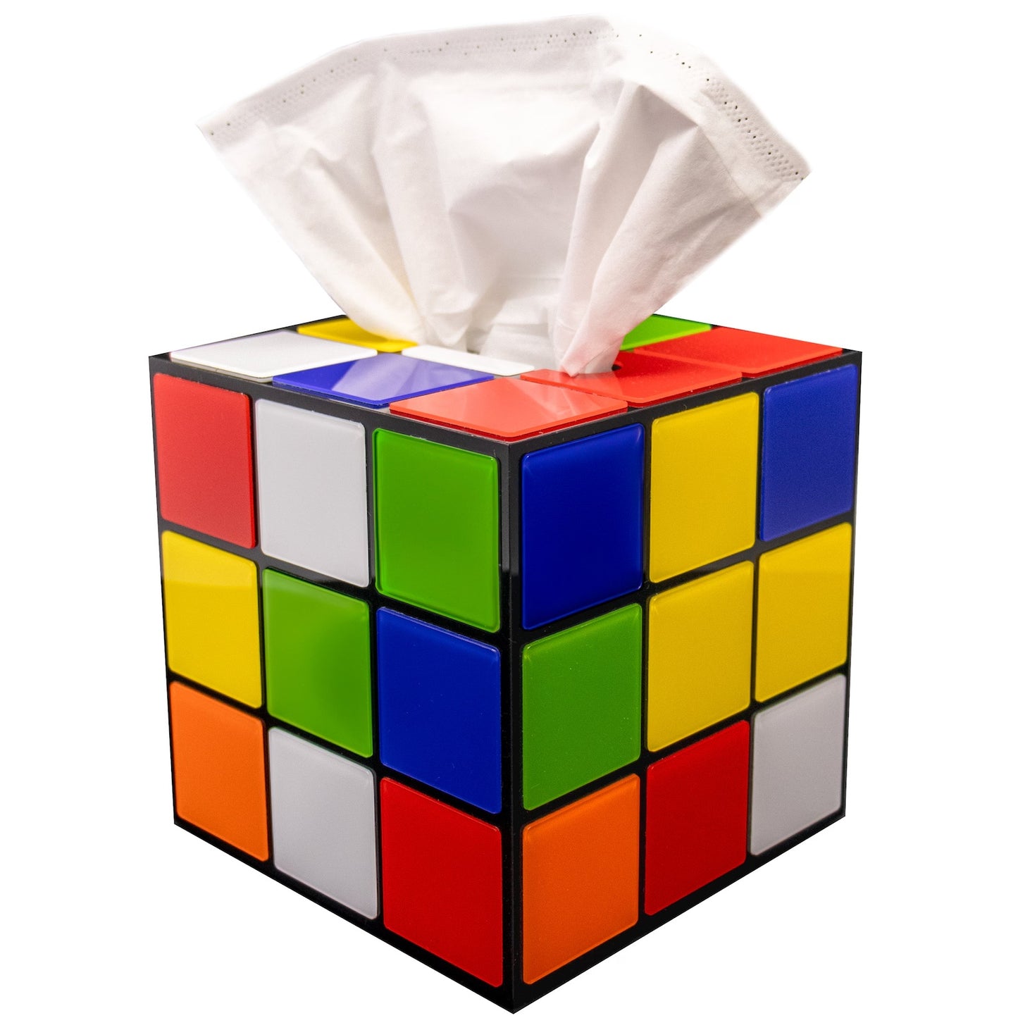 Retro Cube Tissue Box