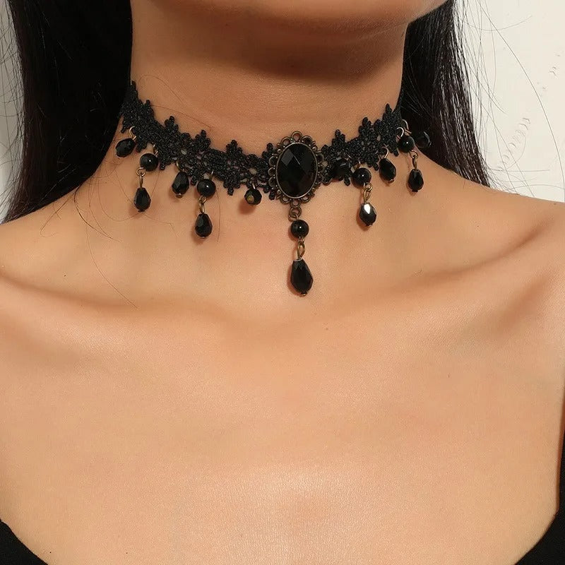 Tears Of Twilight Lace Choker