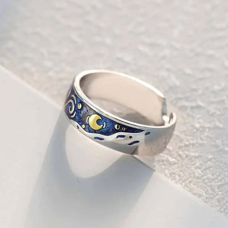 Starry Night Love Rings