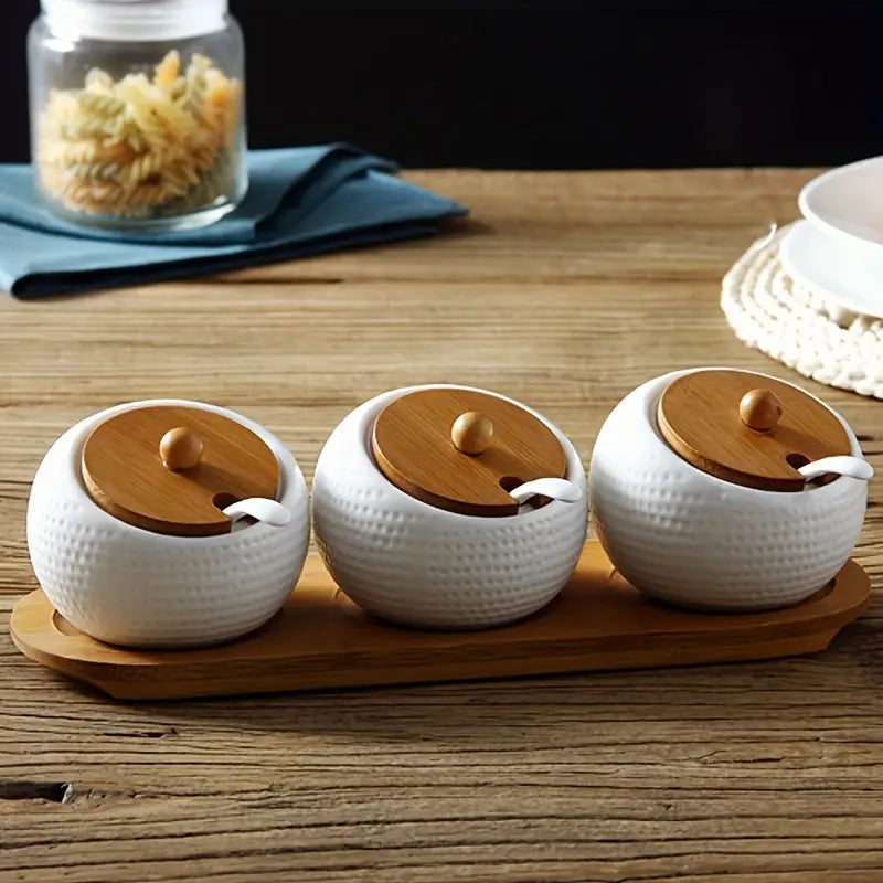 Elegant Ceramics Seasoning Jar Set